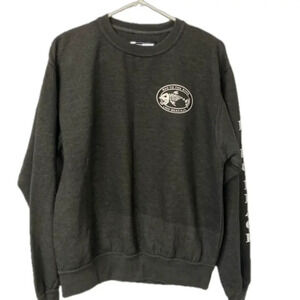 Pacific & Co Bad to the Bone Crewneck Sweatshirt Lido Beach, Fl Gray‎ Medium